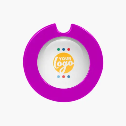 Round License Disc Holder With Sticker Grape